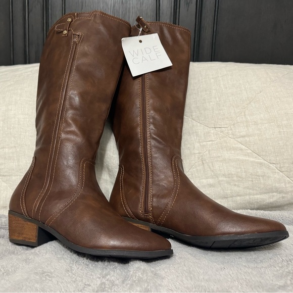 Dr. Scholl's Shoes - Dr. Scholl's Brilliance Women's Wide Calf Riding Boots Size 8M